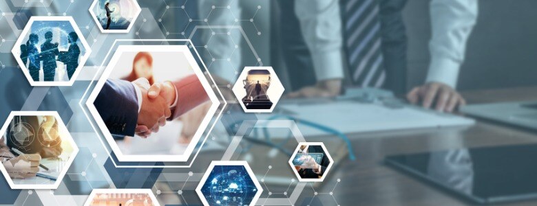 Business and Communication Network concept business