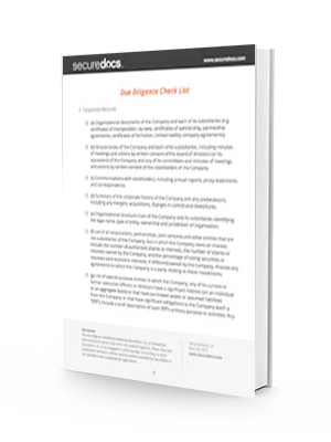 Due Diligence Checklist
